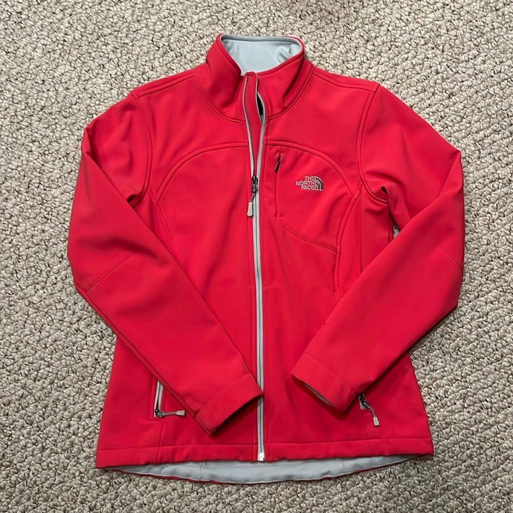 Pink/Red North Face Jacket